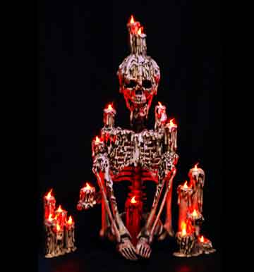 Skeleton Candle Altar